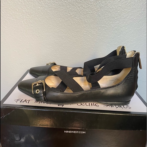 ♥️ NINE WEST BALLERINA FLAT SANDALS - Picture 2 of 10